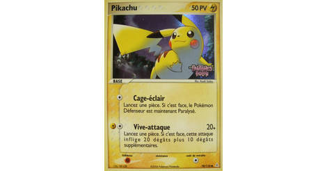 Pikachu holographique Logo carte Pokémon 78 110 Fantômes Holon