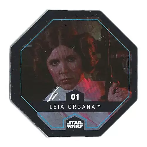 Cartes LECLERC : Star Wars  2015 - Leia Organa