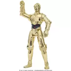C-3PO with Realistic Metallized Body
