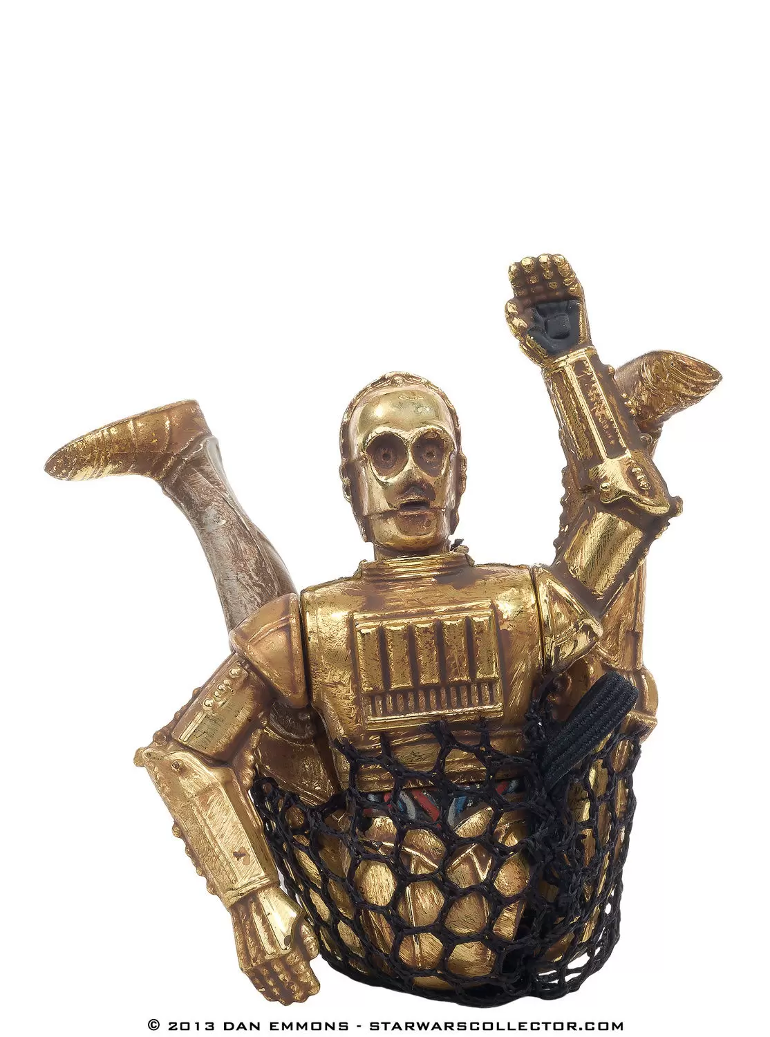 Power of the Force 2 - C-3PO with Realistic Metallized Body and Cargo Net