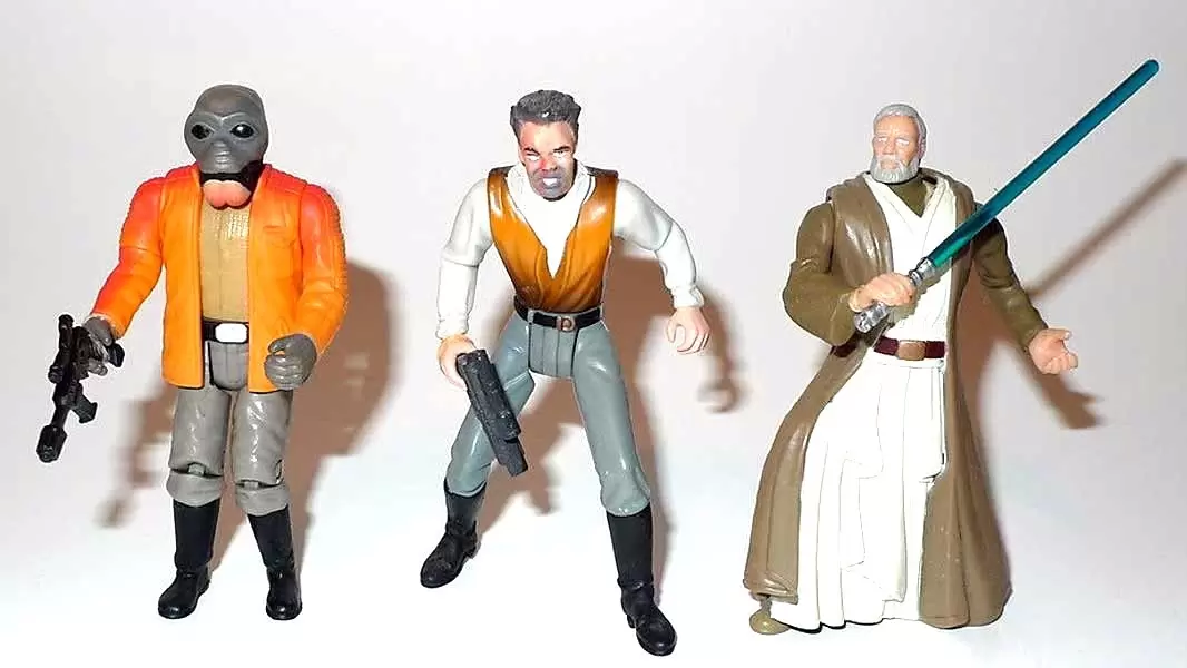 Evazan Ponda Baba and Obi-Wan Kenobi Action Figure for sale online Dr Kenner Star Wars The Power of the Force: Cantina Showdown