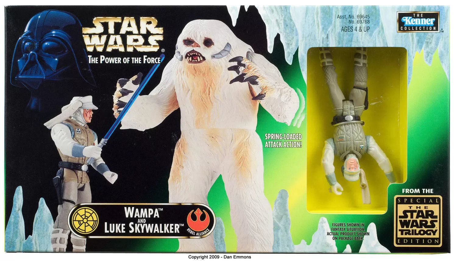 Luke Skywalker With Wampa Star Wars Power Of The Force 2 1998 With Box 