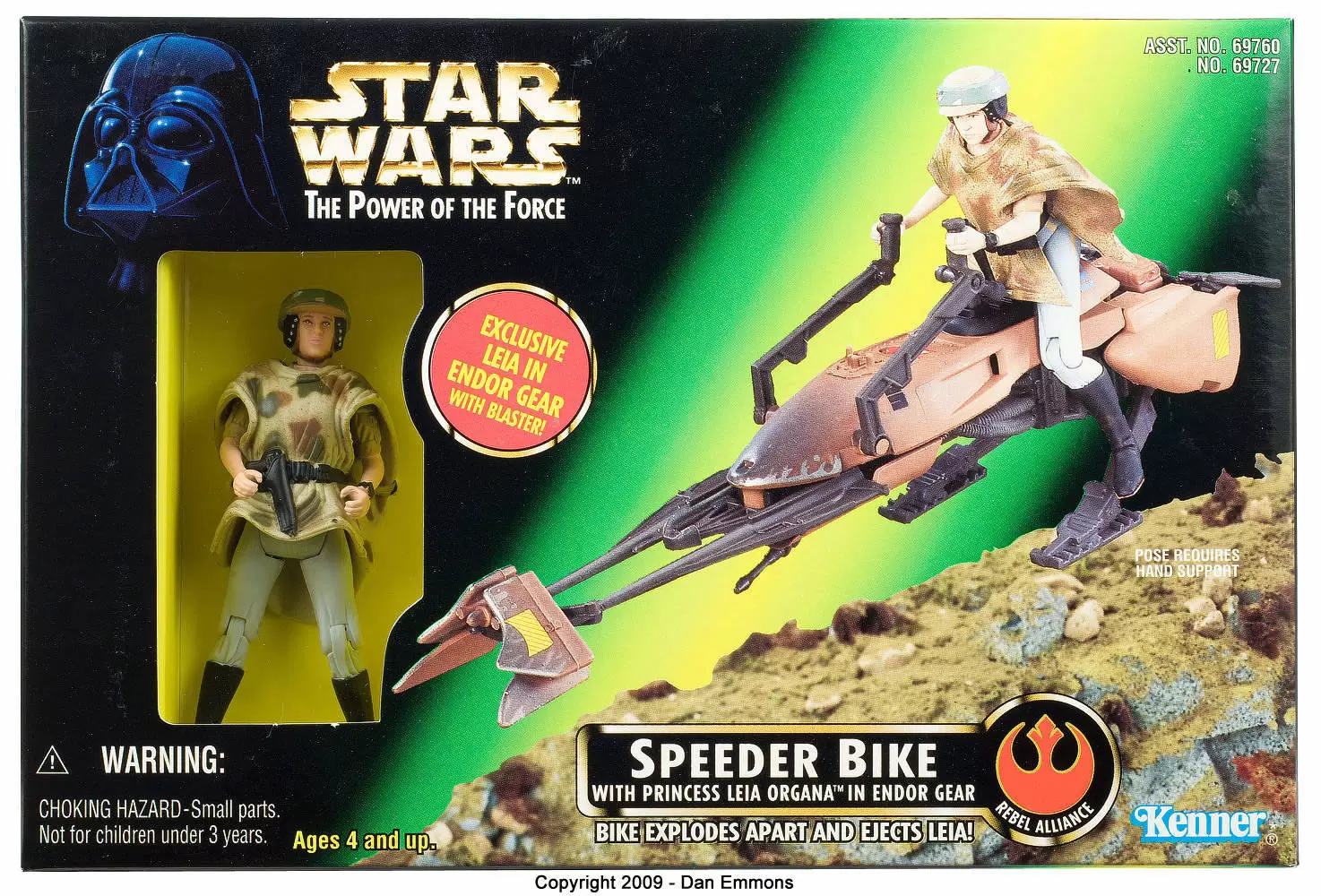 Power of the Force 2 - Speeder Bike with Princess Leia Organa in Endor Gear