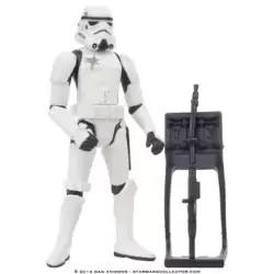 Stormtrooper with Battle Damage and Blaster rifle rack (Commtech)
