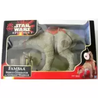 Fambaa with Shield Generator and Gungan Soldier