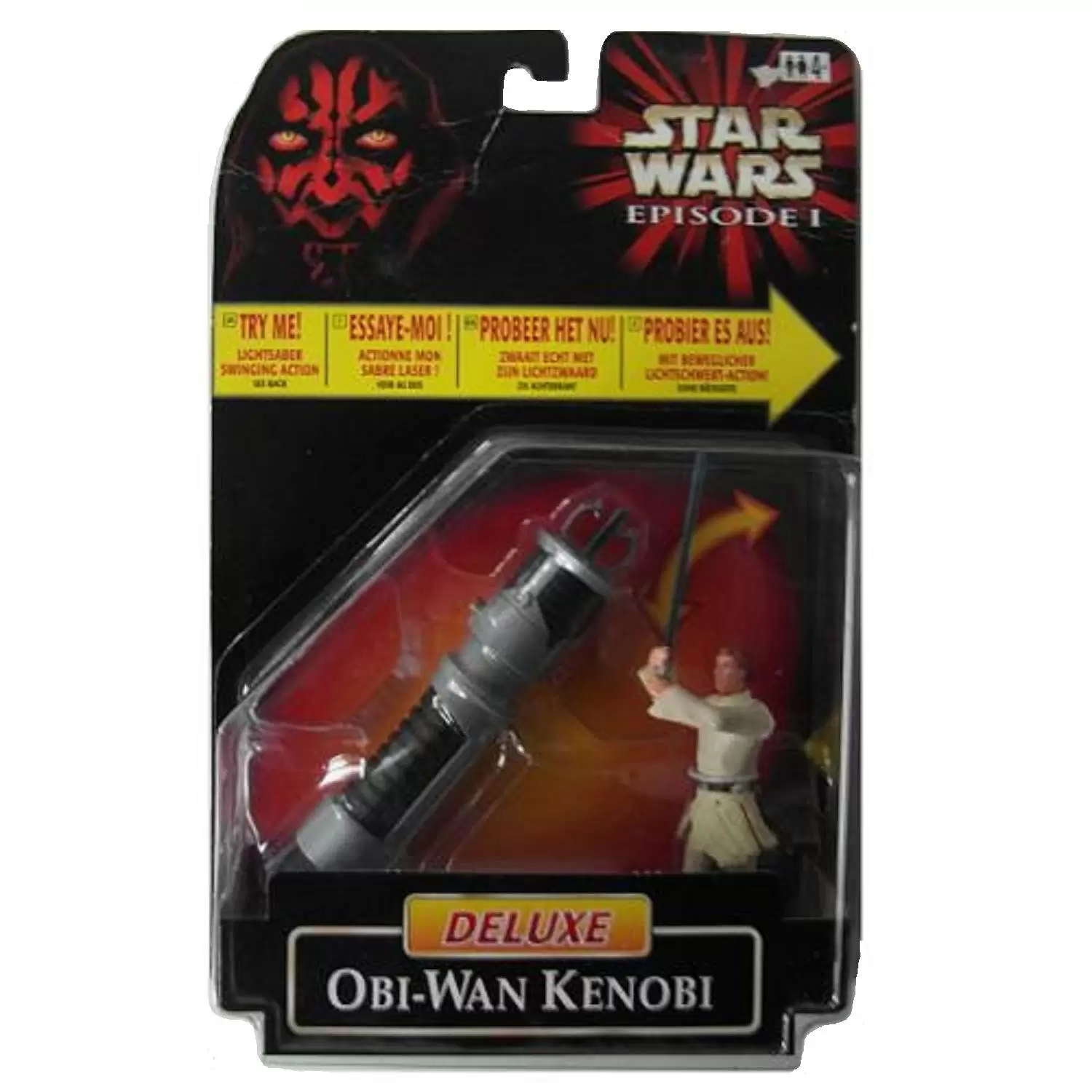 Episode 1 Deluxe Hasbro Star Wars Obi-Wan Kenobi Action Figure for sale online 