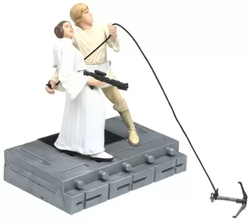 Luke Skywalker et princesse LEIA SWING TO FREEDOM Star Wars Silver Anniversary 