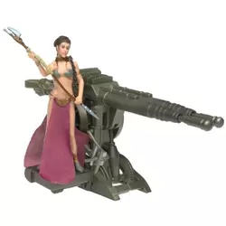 Princess Leia with Sail Barge Cannon