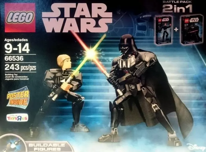 Luke Skywalker and Darth Vader - LEGO Star Wars set 66536