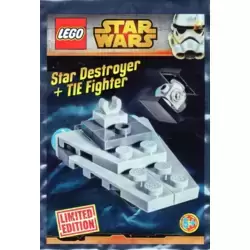 Micro Star Destroyer and TIE Fighter