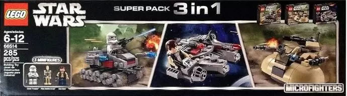 LEGO Star Wars Microfighters 3 in 1 Superpack 66534 for sale online 