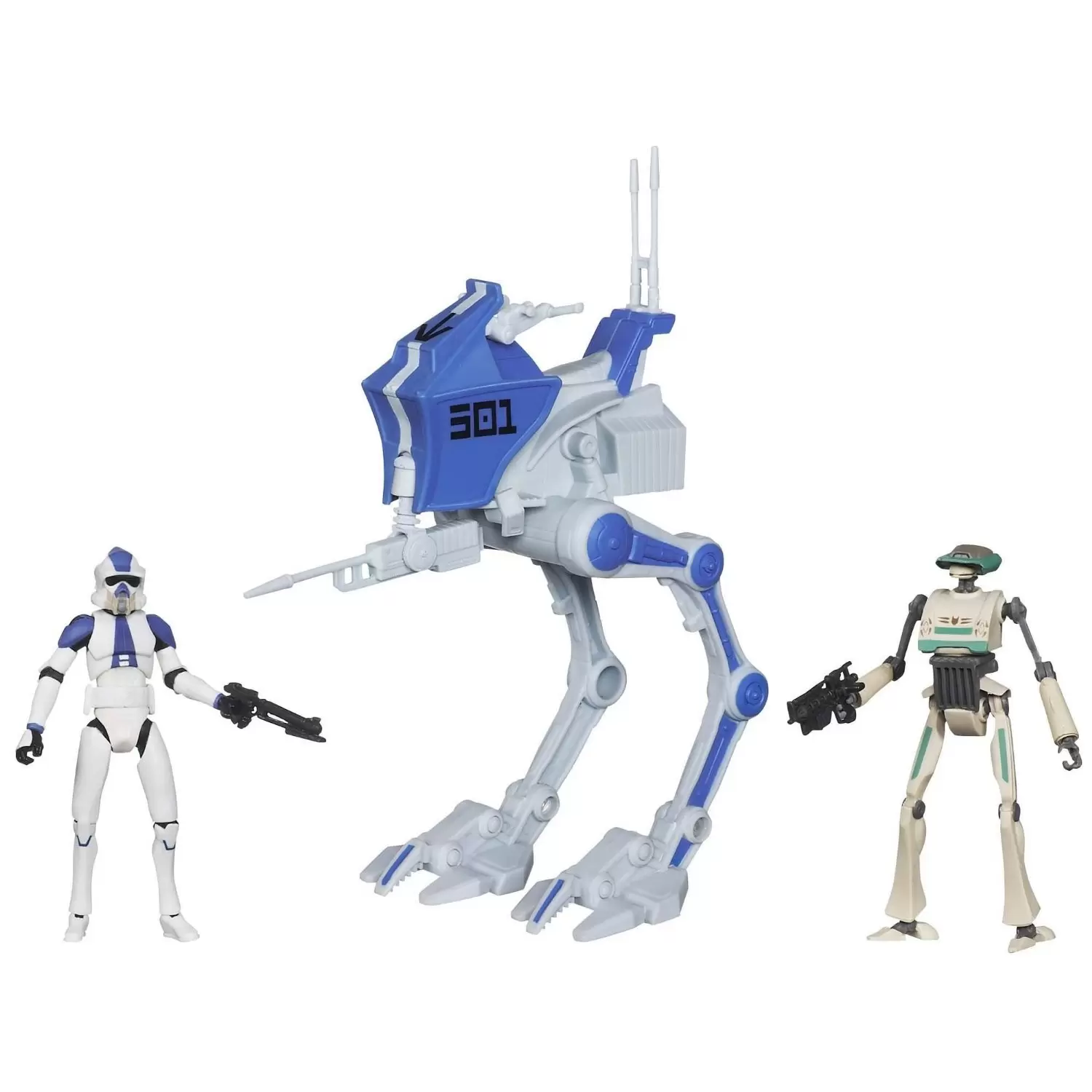 Movie Heroes (Yoda package) - 501st Legion AT-RT with ARF Trooper & TX-21 Tactical Droid
