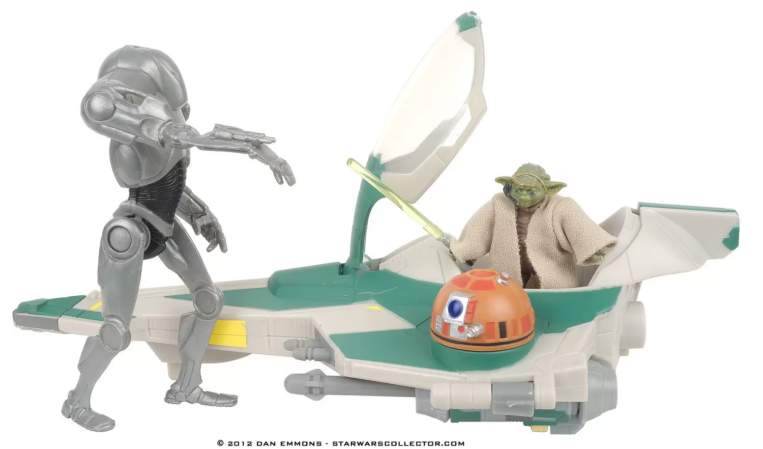 Yoda s Jedi Attack Fighter with Yoda Super Battle Droid Movie