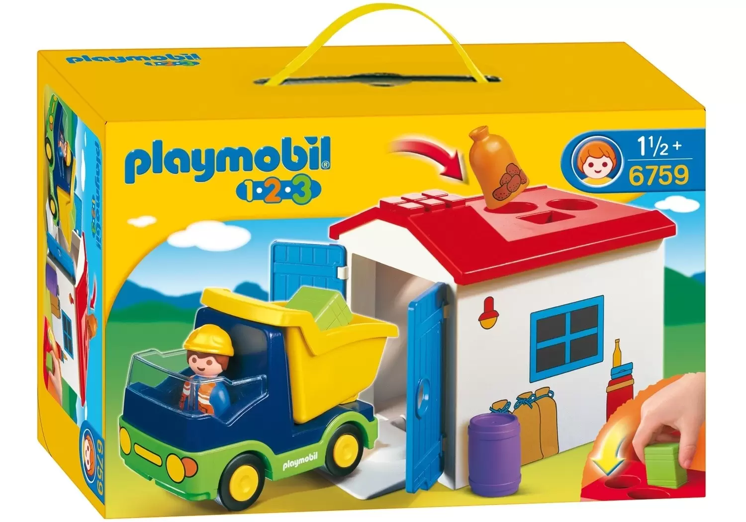 Playmobil 1.2.3 - Camion avec garage