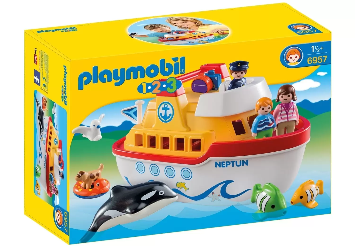 Playmobil 1.2.3 - Navire transportable