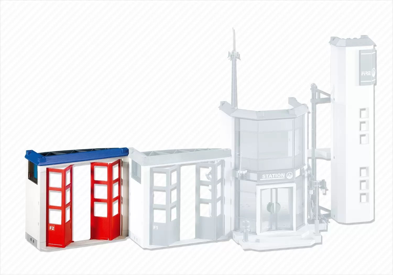 Accessoires & décorations Playmobil - Portes supplémentaires pour la caserne de pompiers