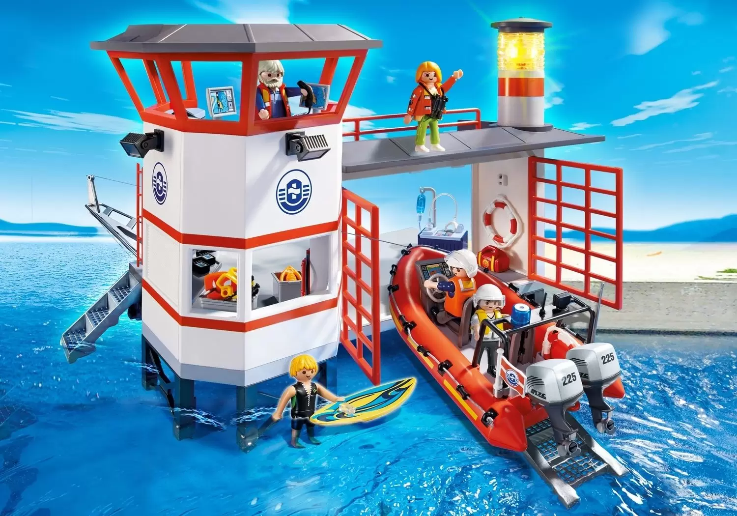 Playmobil Port & Harbour - Coast Guard Station with Lighthouse