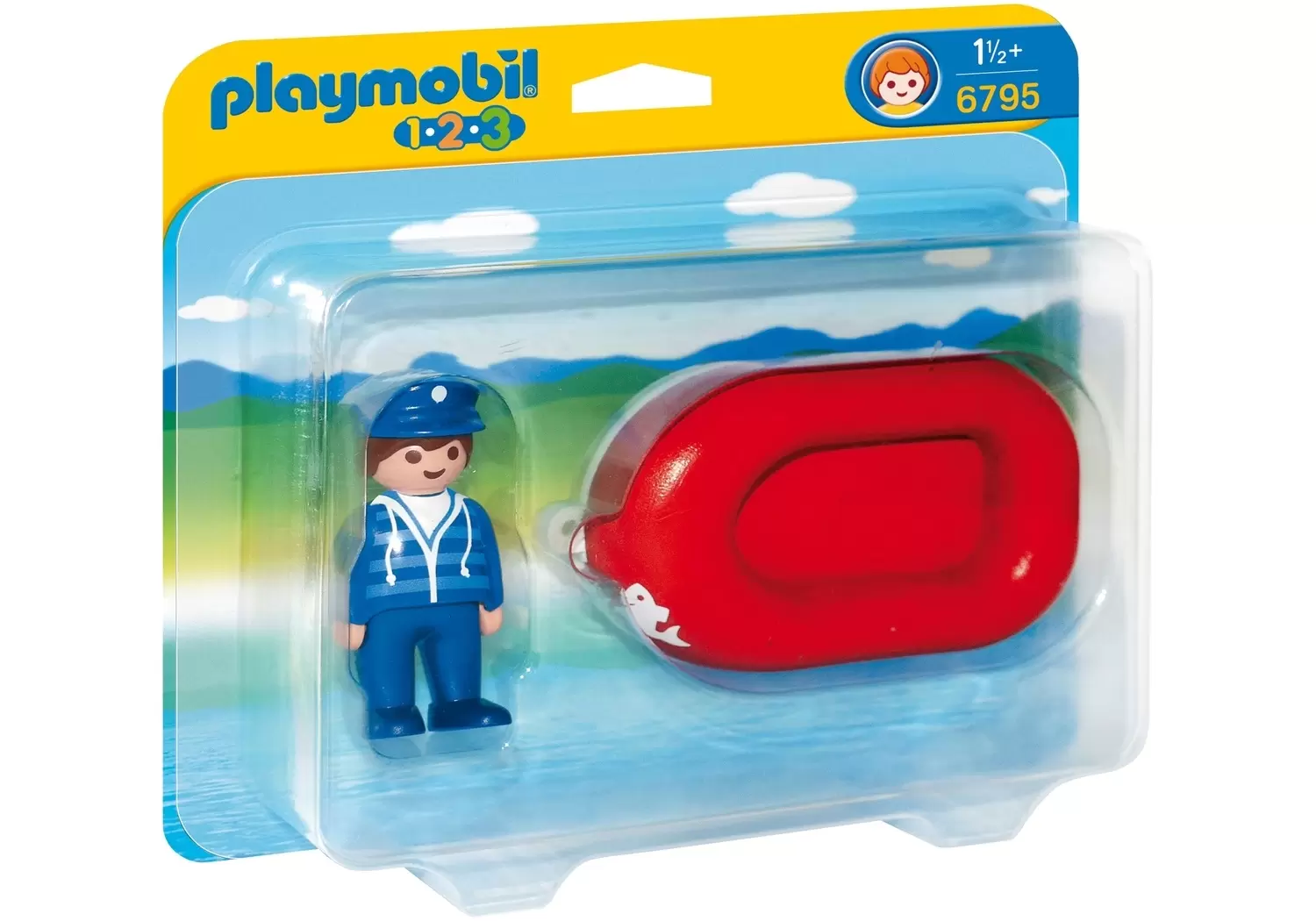 Playmobil 1.2.3 - Vacancier avec bateau