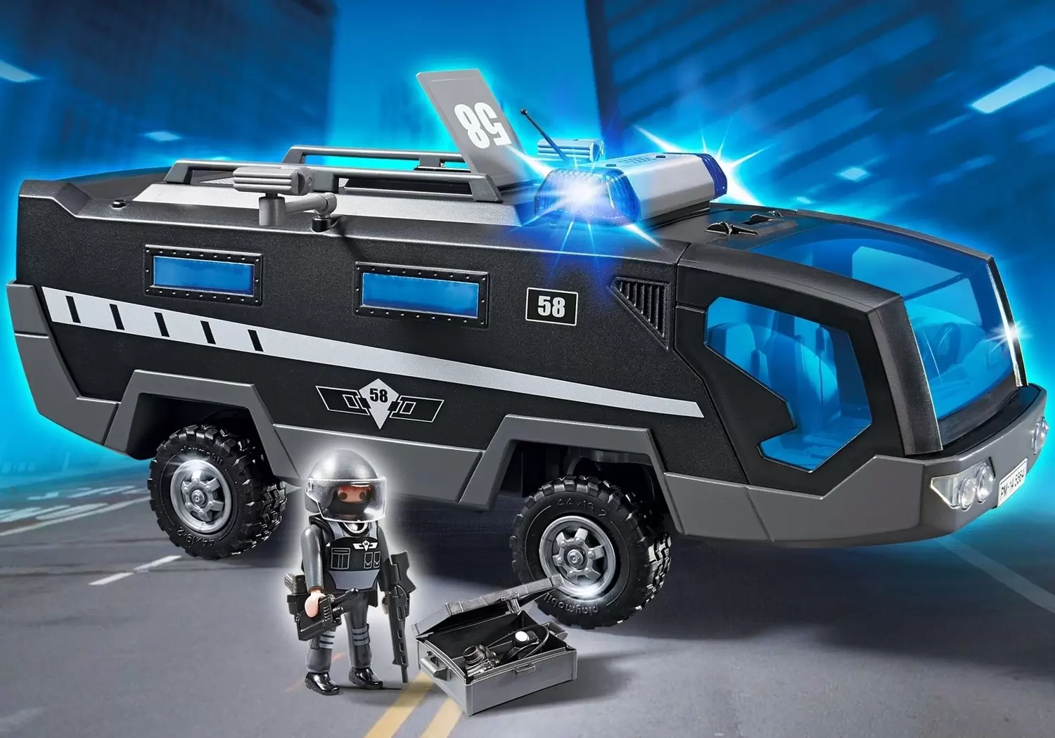 Playmobil Policier - Véhicule d\'intervention des forces spéciales