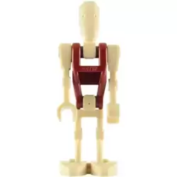 Battle Droid with Red Torso and One Straight Armwithout Insignia