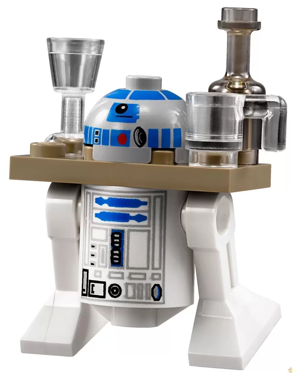 Minifigurines LEGO Star Wars - Astromech Droid, R2-D2, Serving Tray Dark Tan