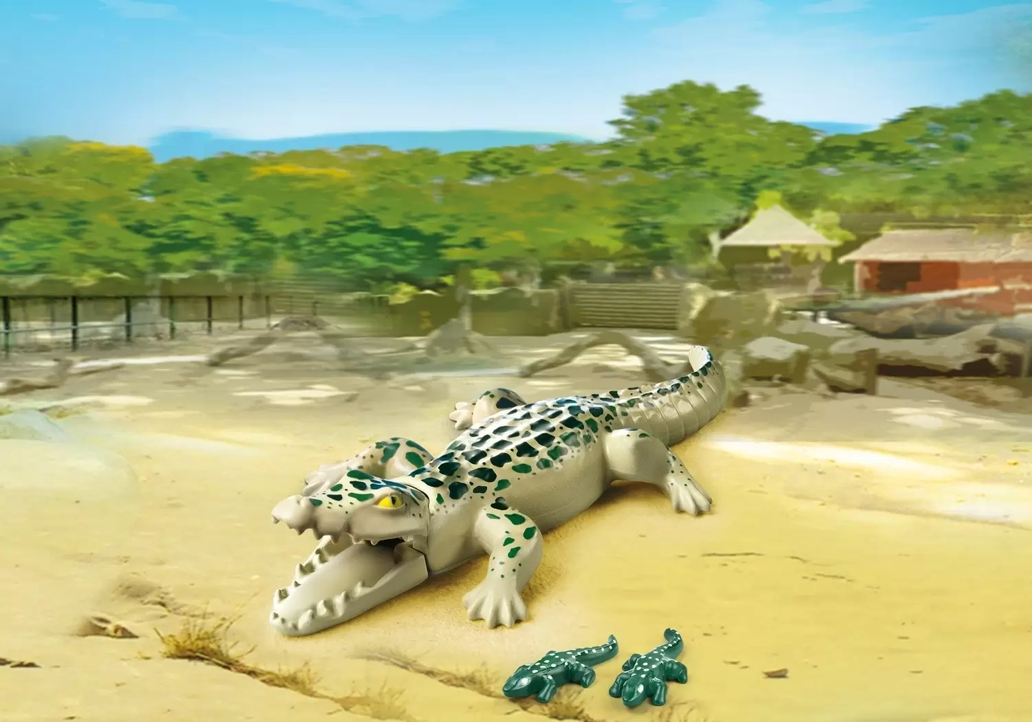Plamobil Animal Sets - Alligator with Babies