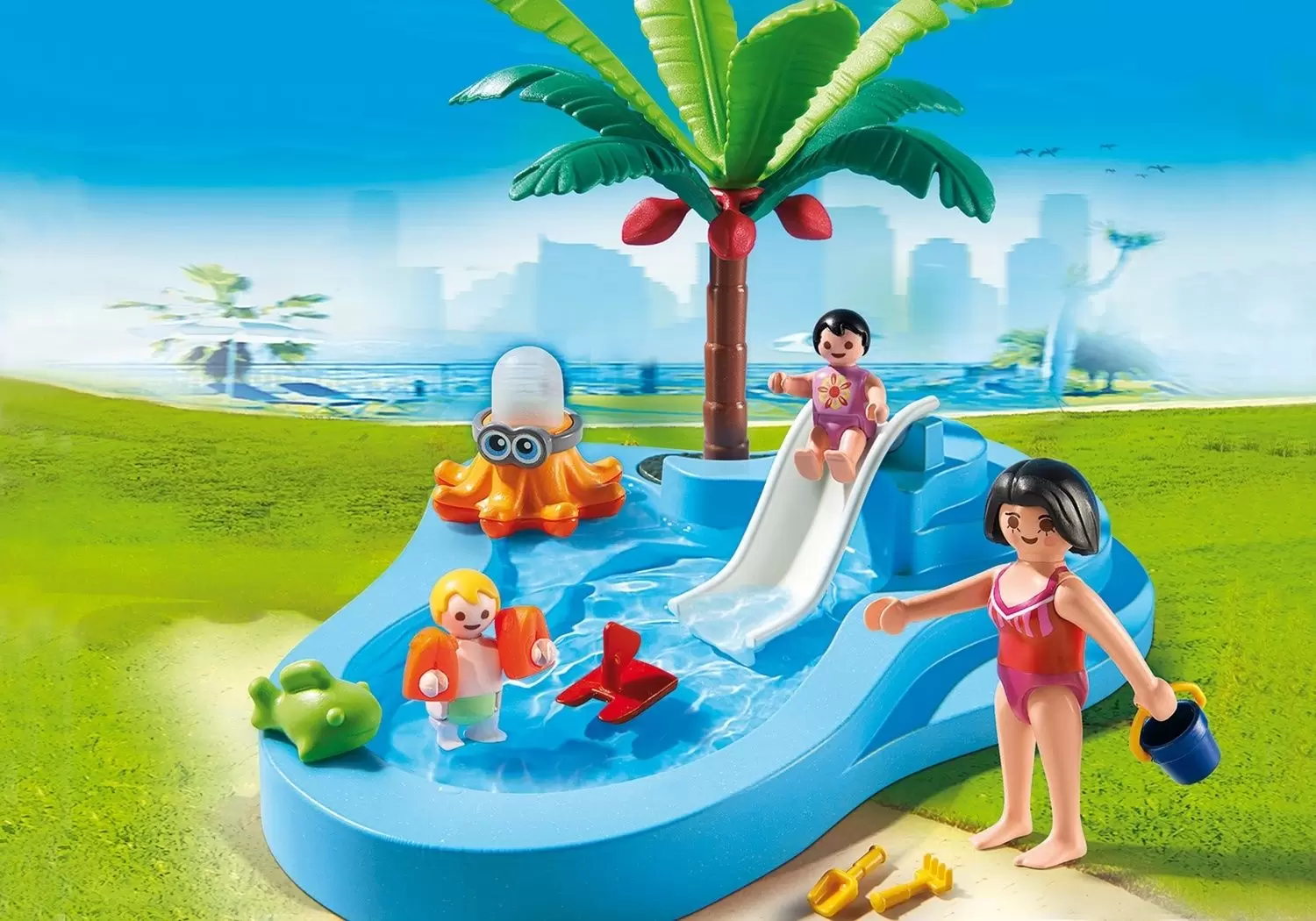 Playmobil en vacances - Bassin pour bébés et mini-toboggan