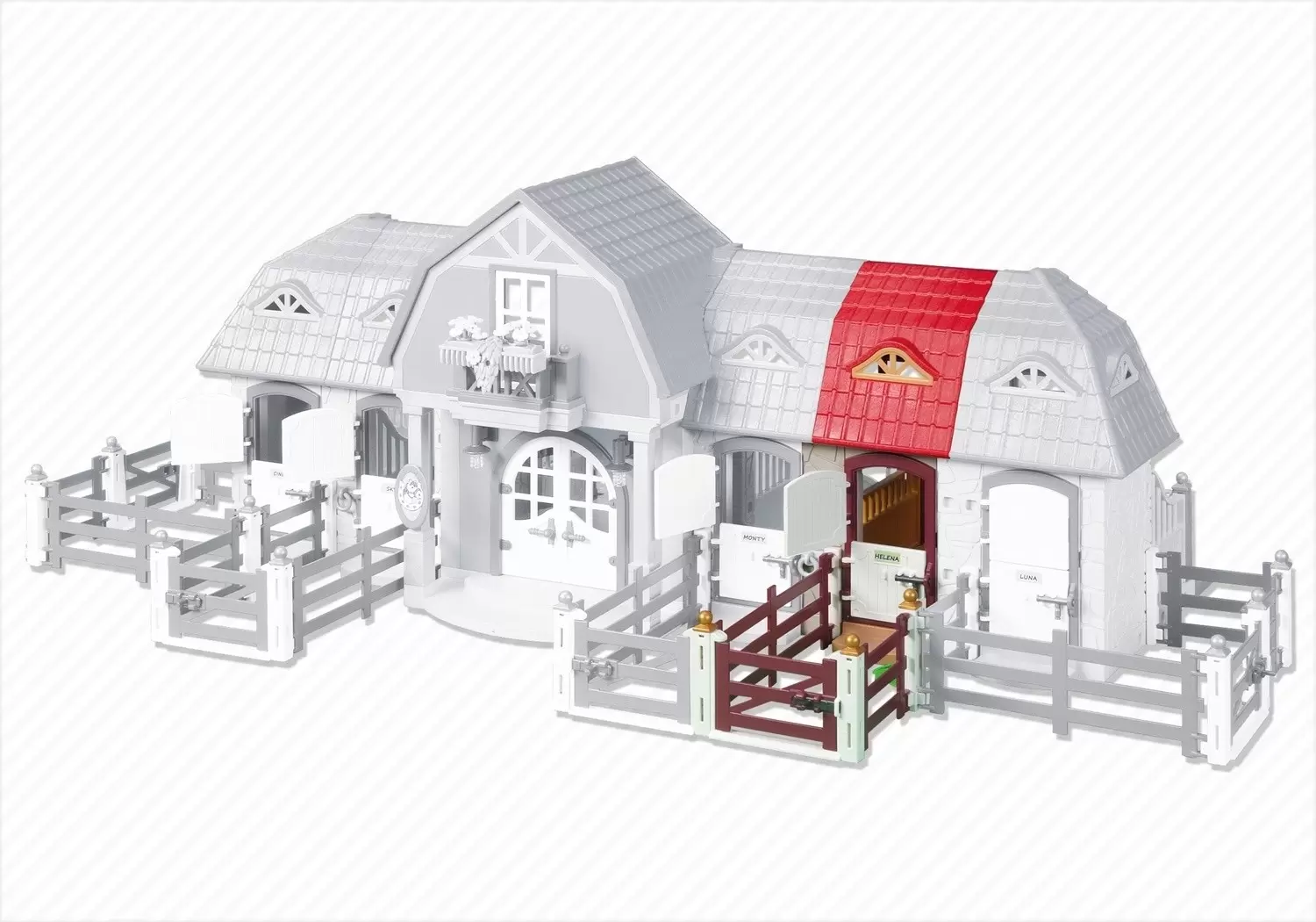 Playmobil Accessories & decorations - Stable Extension for Large Horse Farm with Paddock (5221)