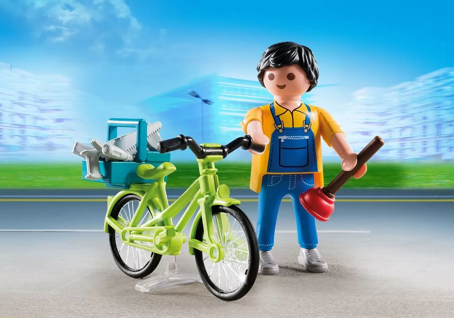 Playmobil SpecialPlus - Handyman with Bike