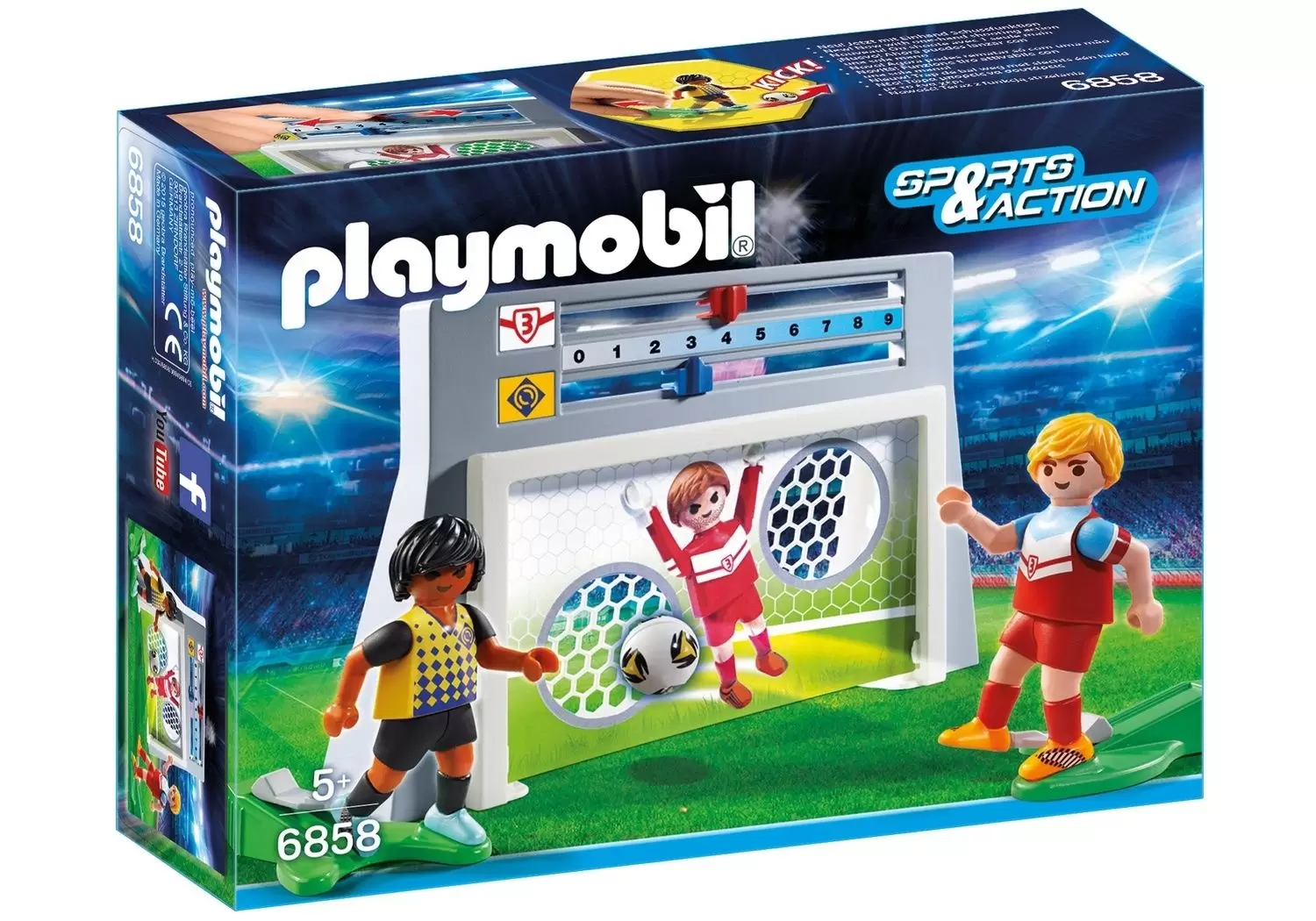 Playmobil Football - Cage de tir au but avec footballeurs