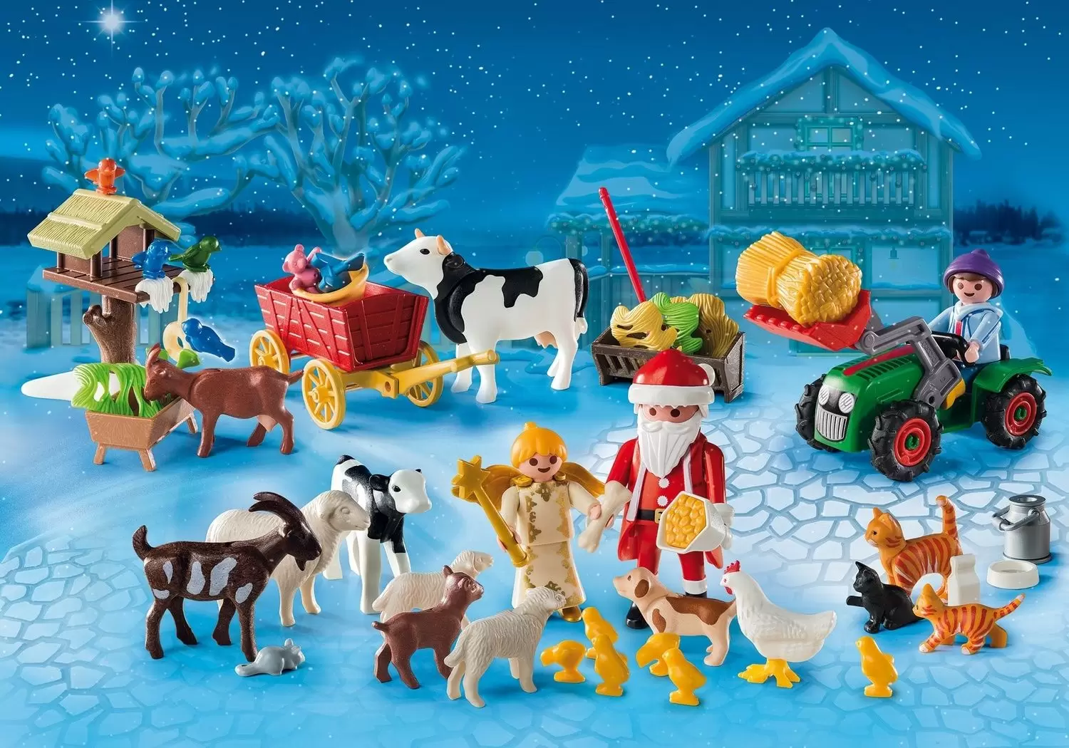 Calendrier de l\'Avent Playmobil - Calendrier de l\'Avent : Père Noël à la ferme