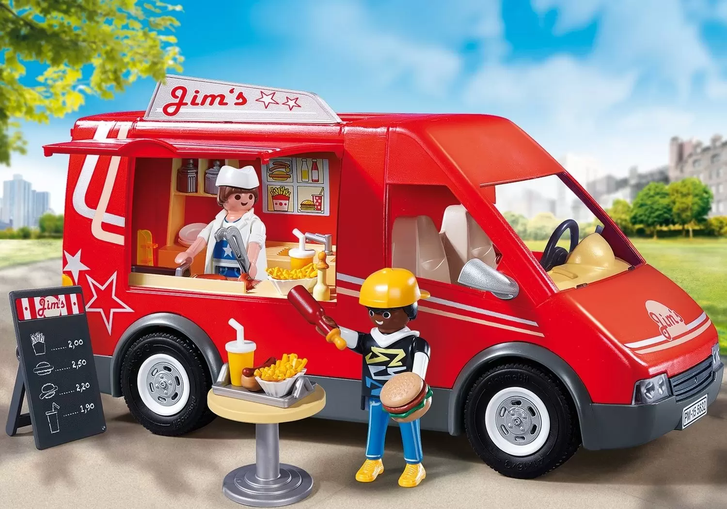 Playmobil dans la ville - Camion alimentaire