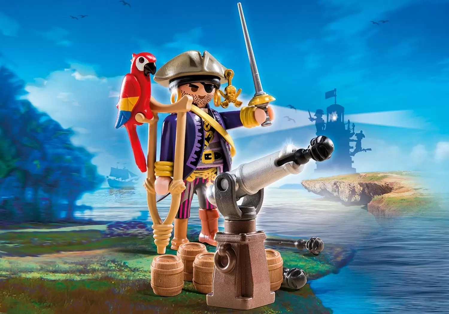 Playmobil Pirates - Capitaine pirate avec canon