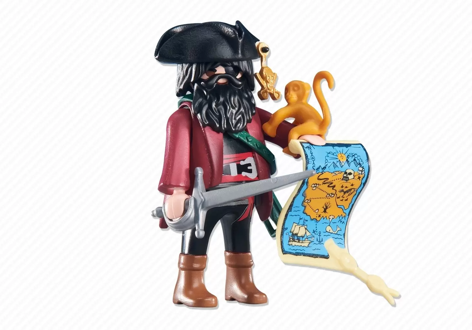 Playmobil Pirates - Capitaine pirate avec carte au trésor