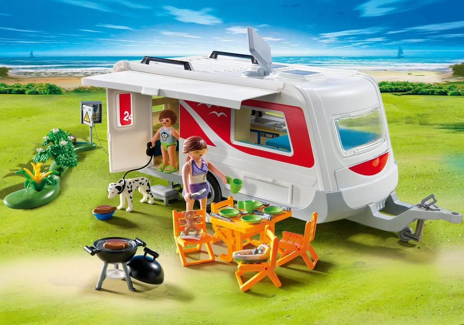Playmobil en vacances - Caravane