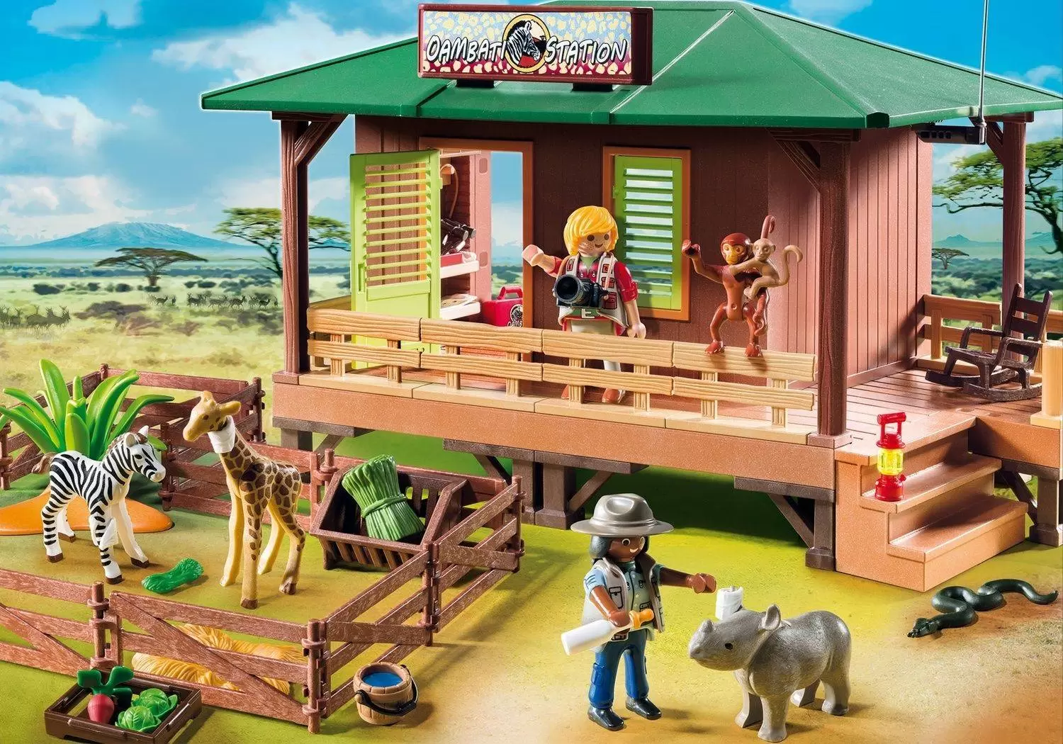 Playmobil Aventuriers - Centre de soins pour animaux de la savane