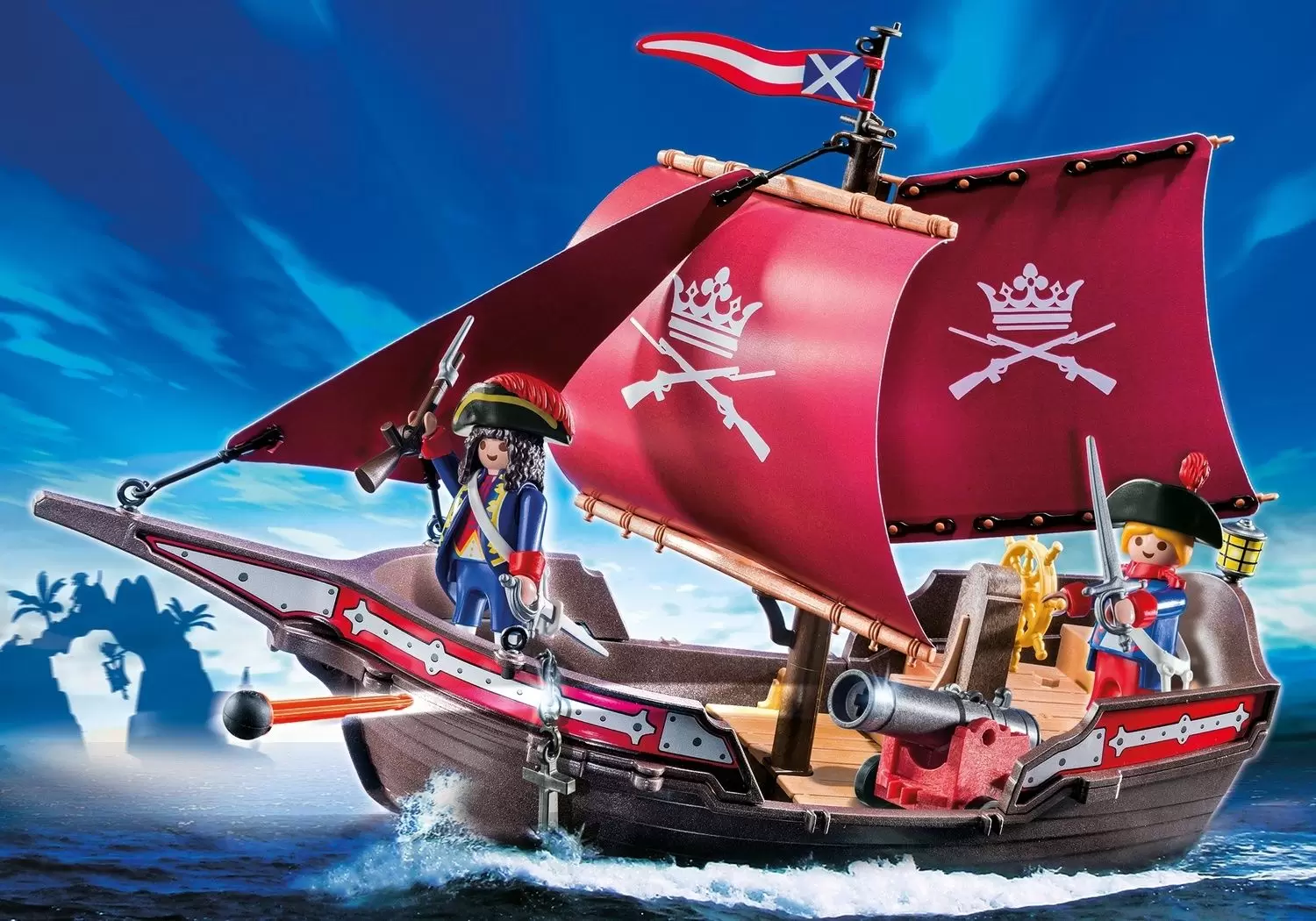 Pirate Playmobil - Soldiers\' Patrol Boat
