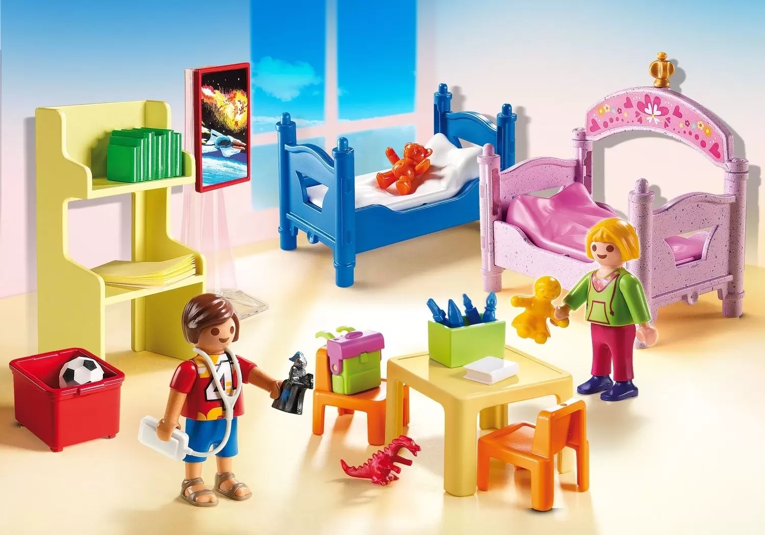 Playmobil Maisons et Intérieurs - Chambre d\'enfants avec lits superposés