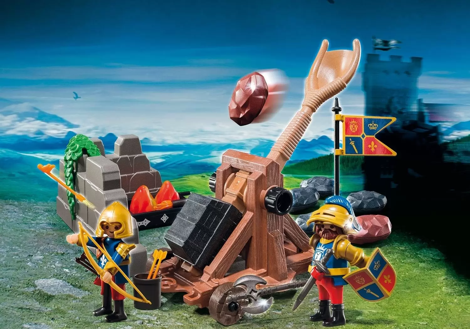 Lego - La catapulte des chevaliers
