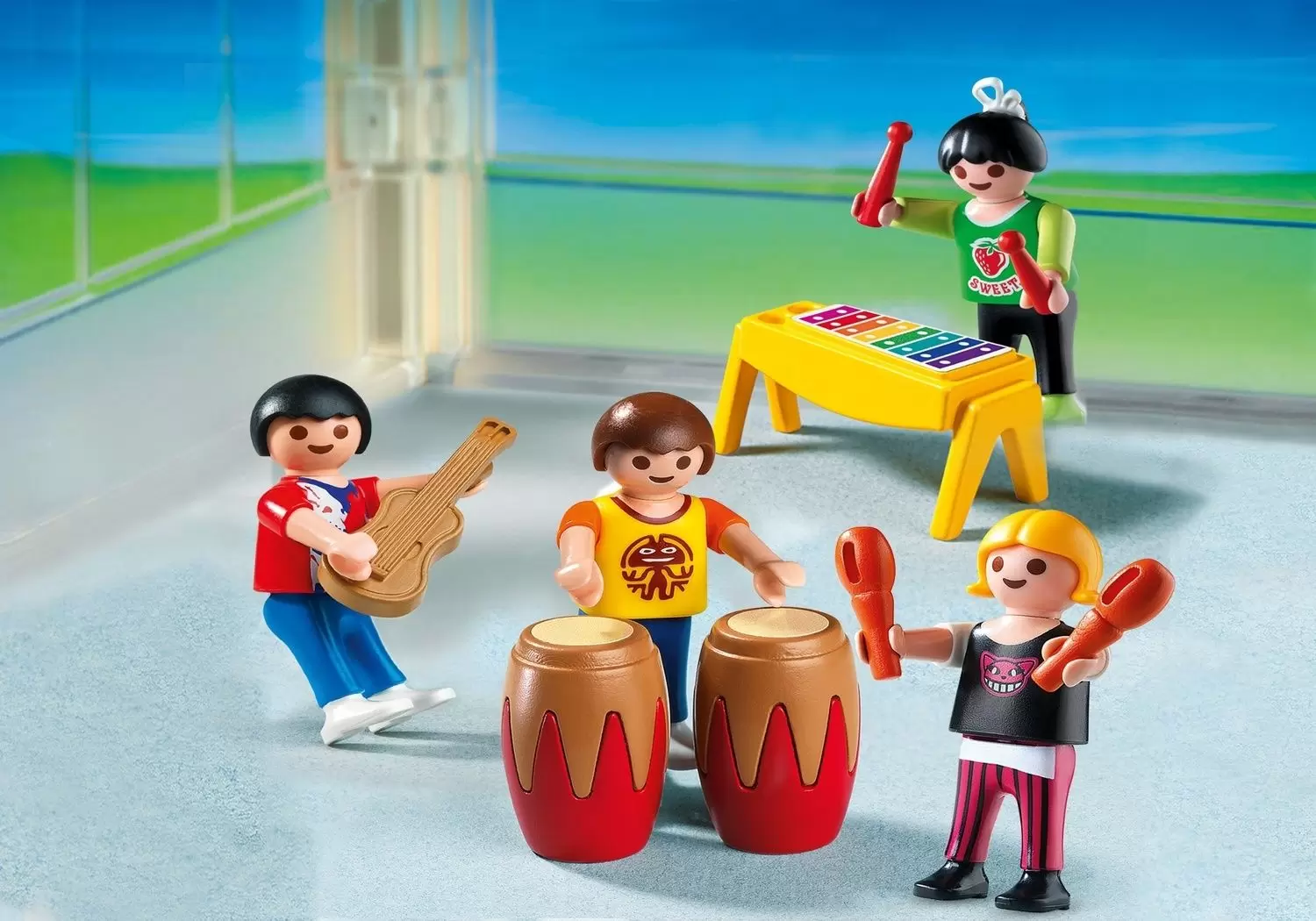 Playmobil dans la ville - Enfants et instruments de musique