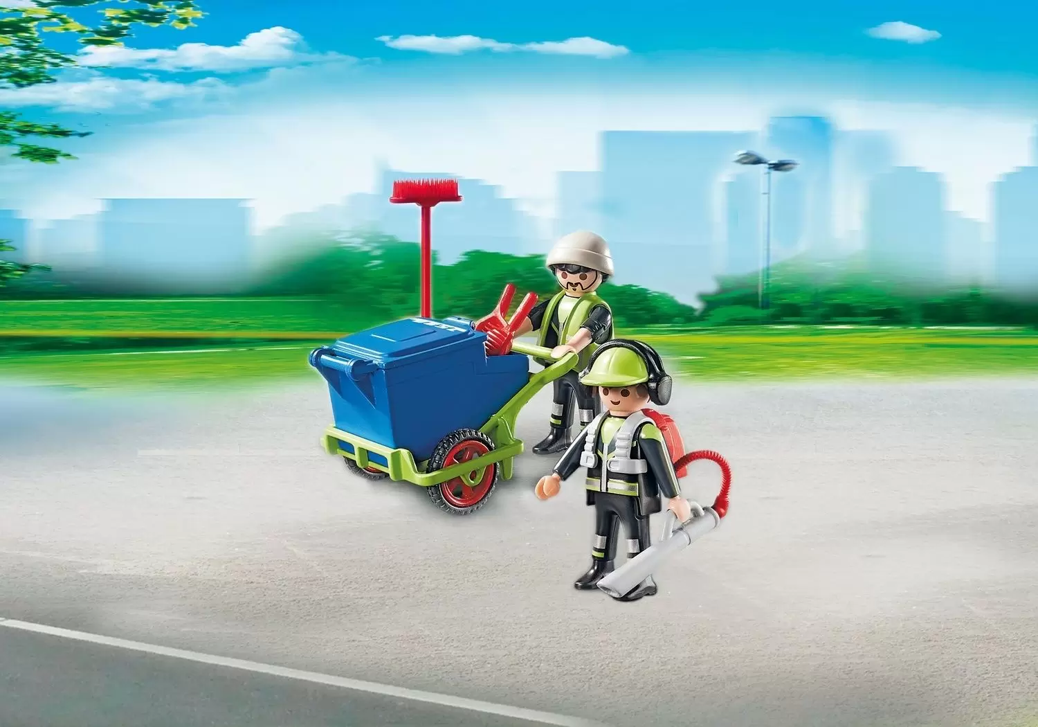 Playmobil dans la ville - Equipe d\'entretien de voirie
