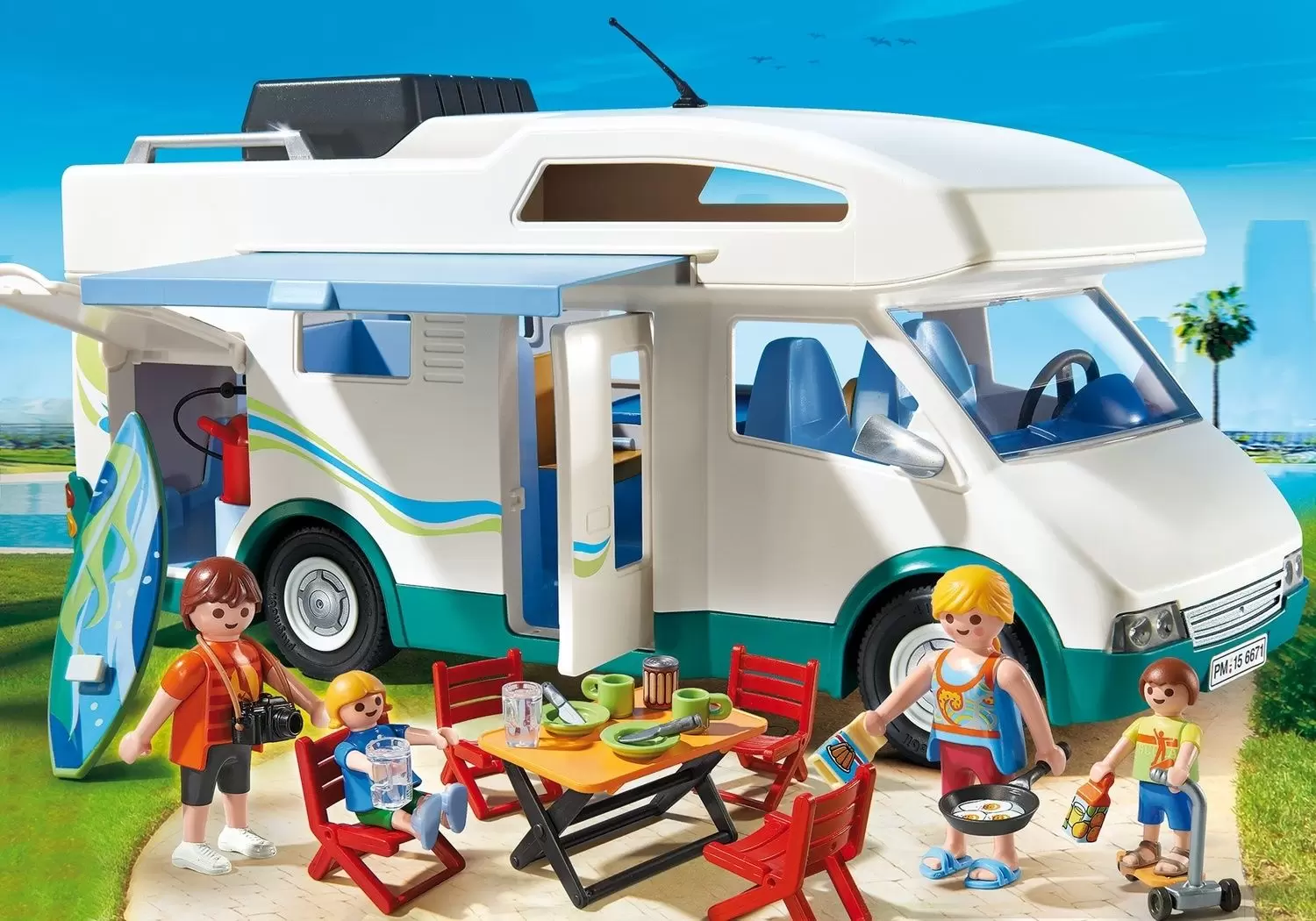 Playmobil en vacances - Famille avec camping-car