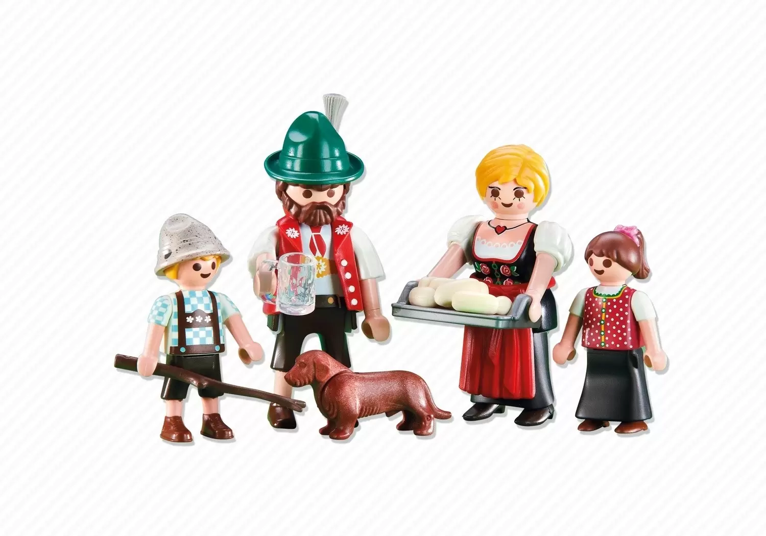 Playmobil à la Montage - Famille avec tenues traditionnelles bavaroises