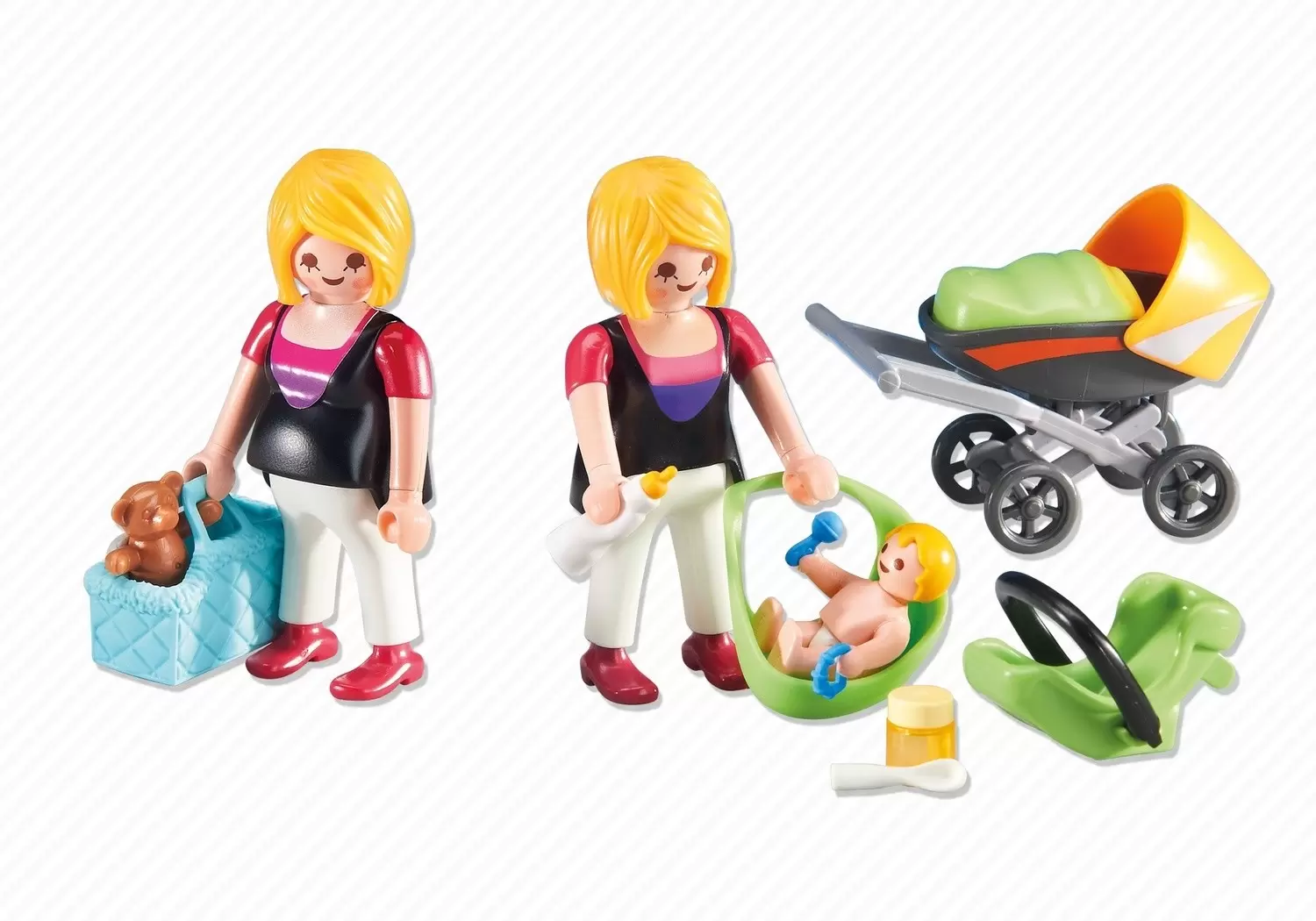 Playmobil dans la ville - Femme enceinte avec maman et bébé