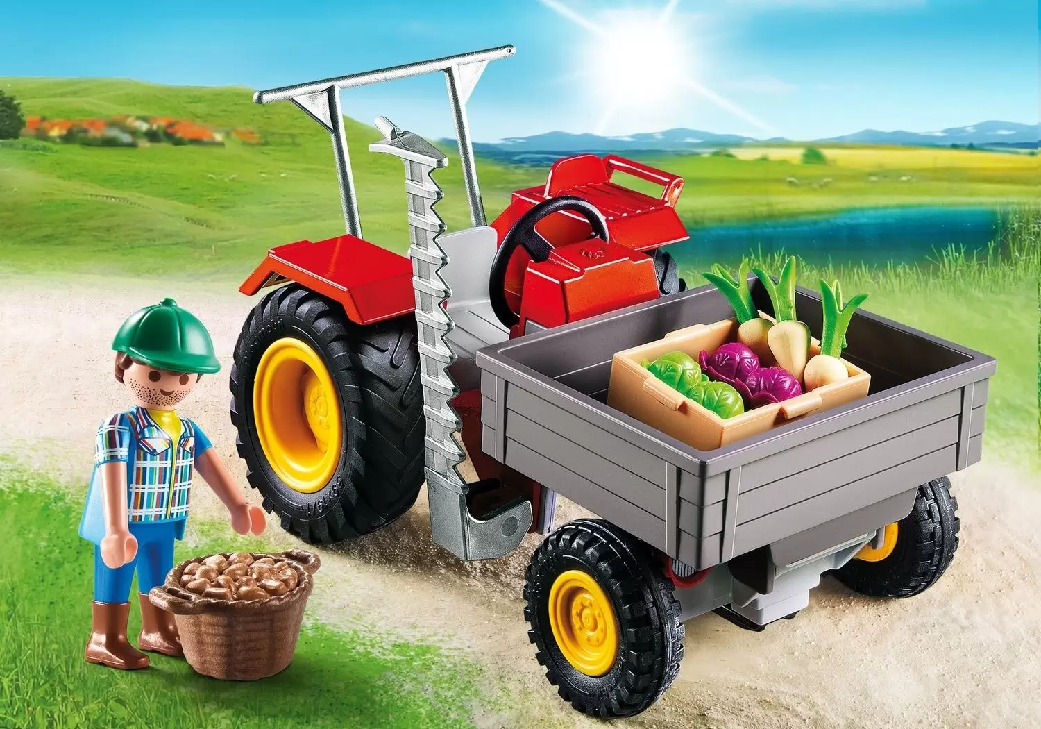 Playmobil Farmers - Harvesting Tractor