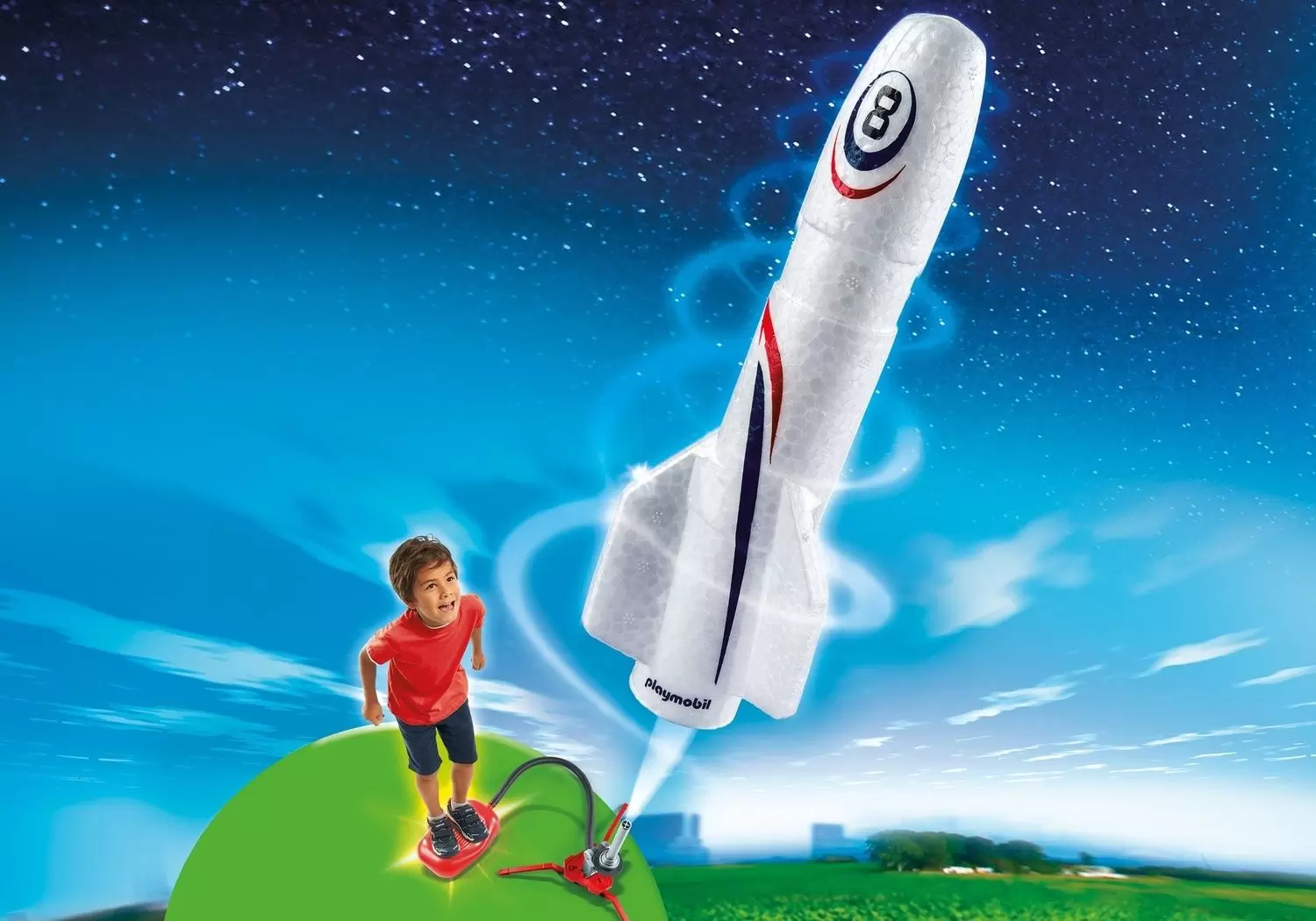 Playmobil Espace - Fusée avec plateforme de lancement