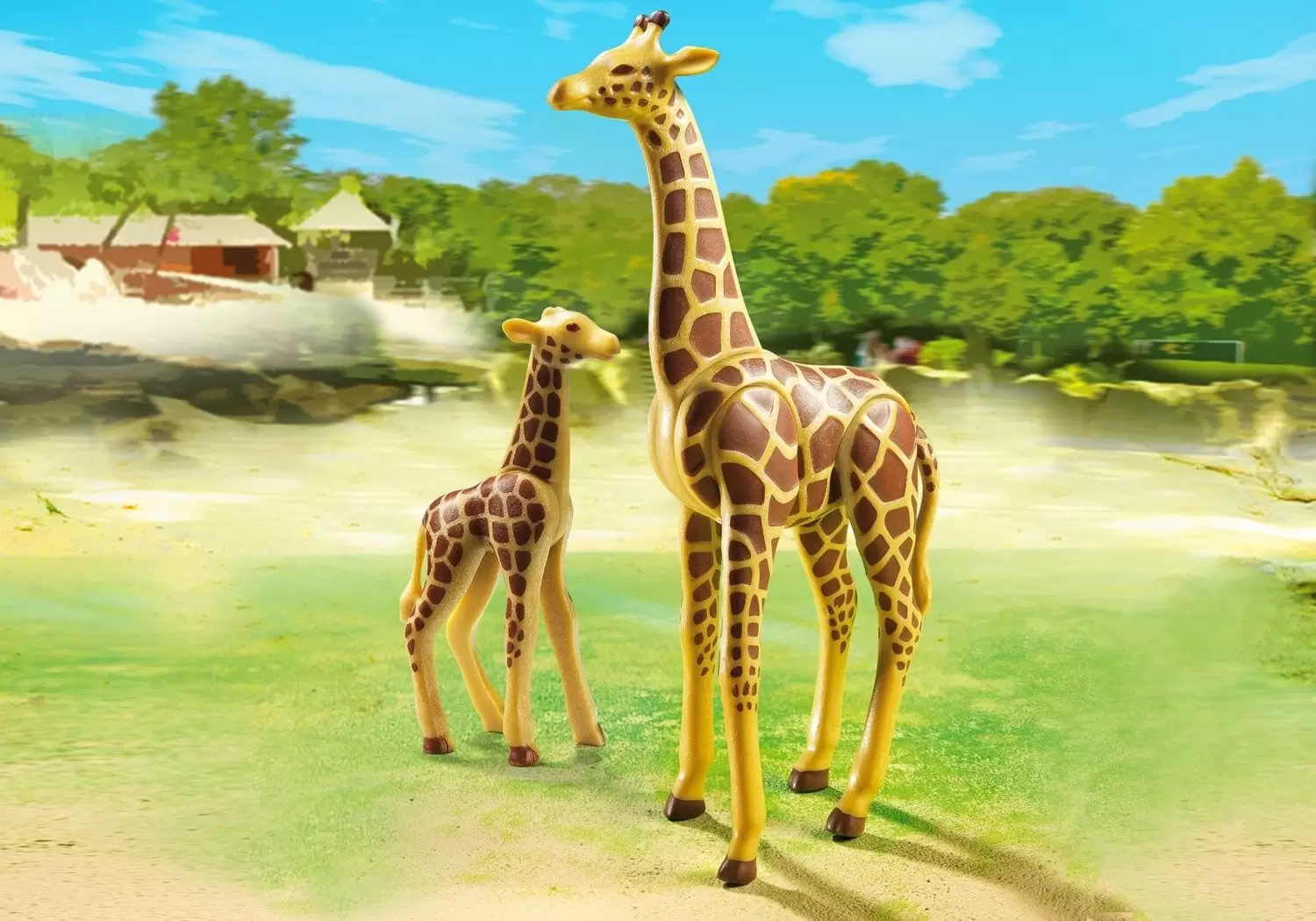 Plamobil Animal Sets - Giraffe with Calf