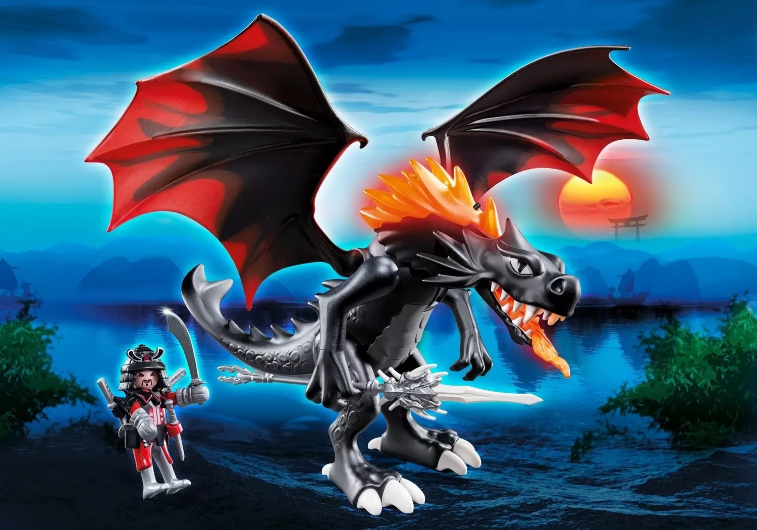 Playmobil Middle-Ages - Giant Battle Dragon with LED Fire
