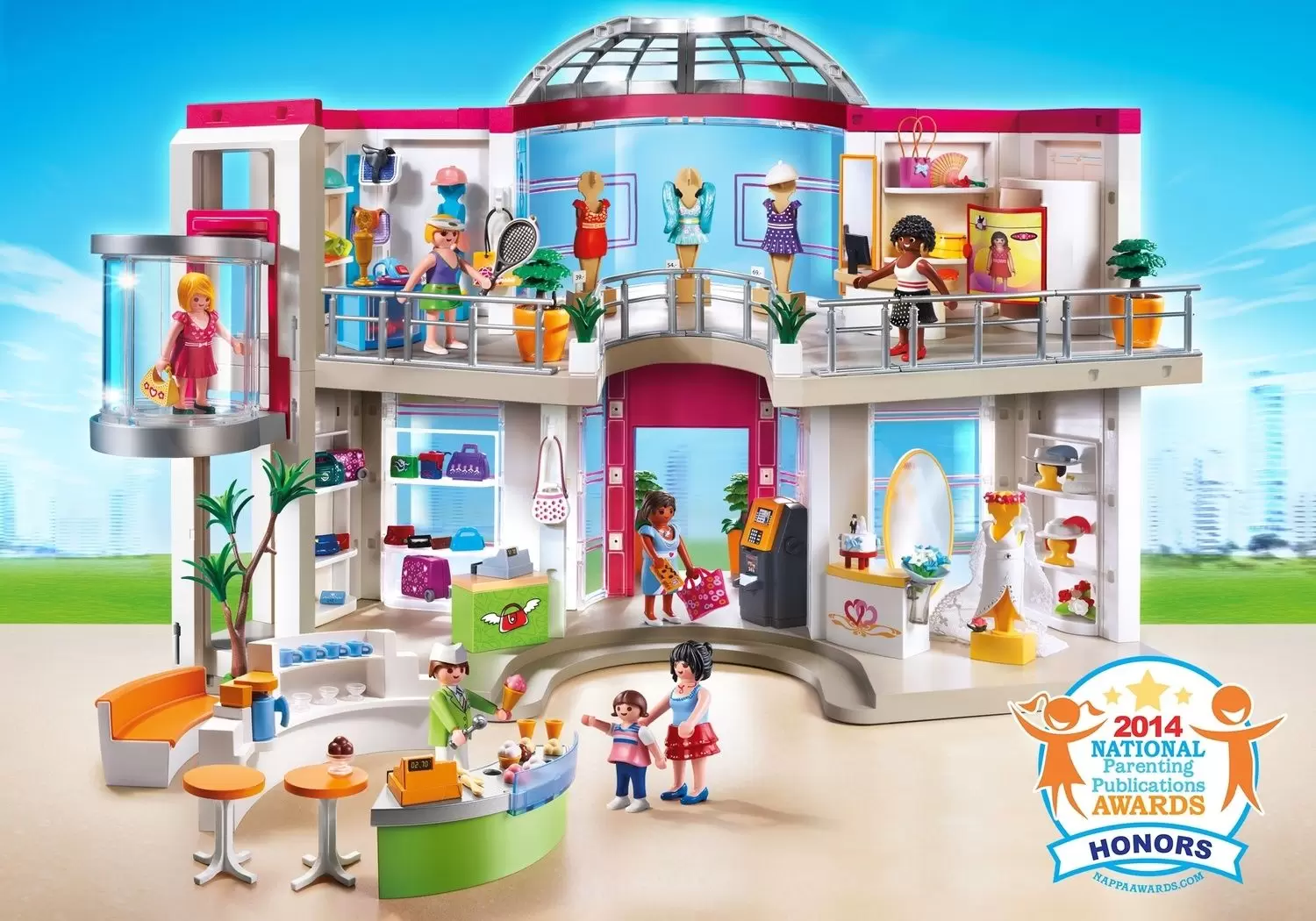 Playmobil dans la ville - Grand magasin aménagé
