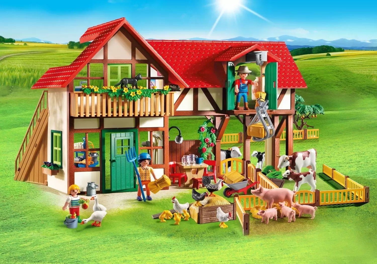 PLAYMOBIL 5514 Country Farm Woman and boy Duo Pack 